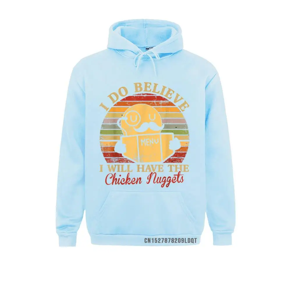 Я верю что у меня будут куриные Nuggets забавные Nugget толстовки Дешевые с длинным