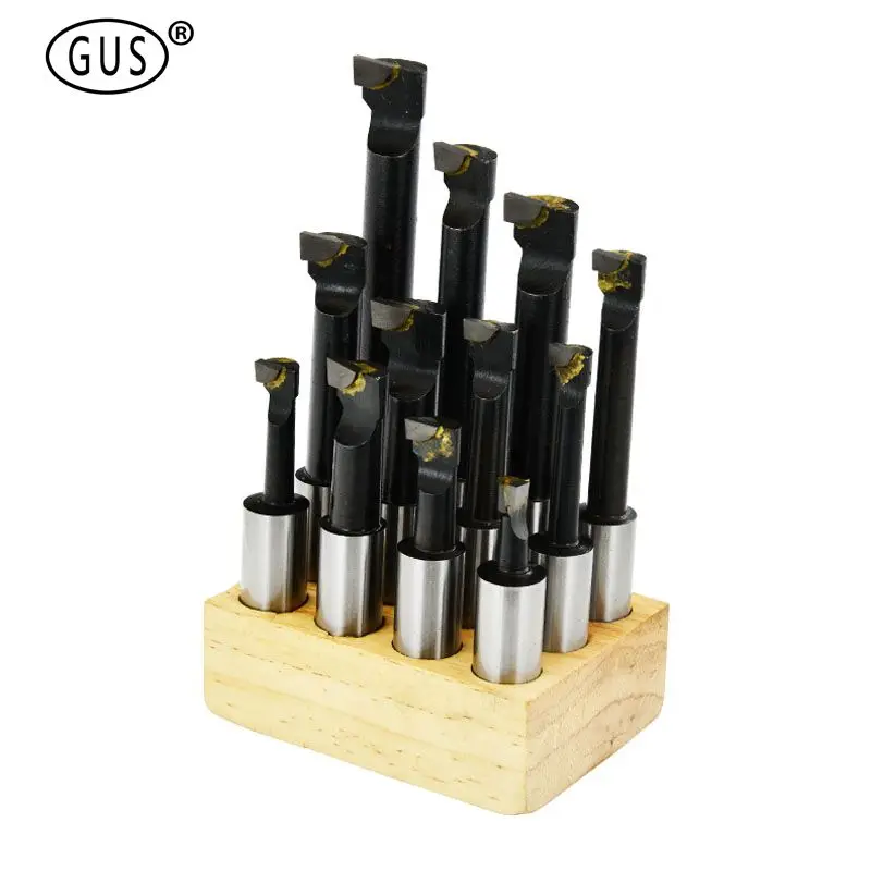 

Набор наконечников для Расточного Станка, Твердосплавные наконечники из прочного твердого сплава, 12 шт., 18 мм, для расточной головки токарно...