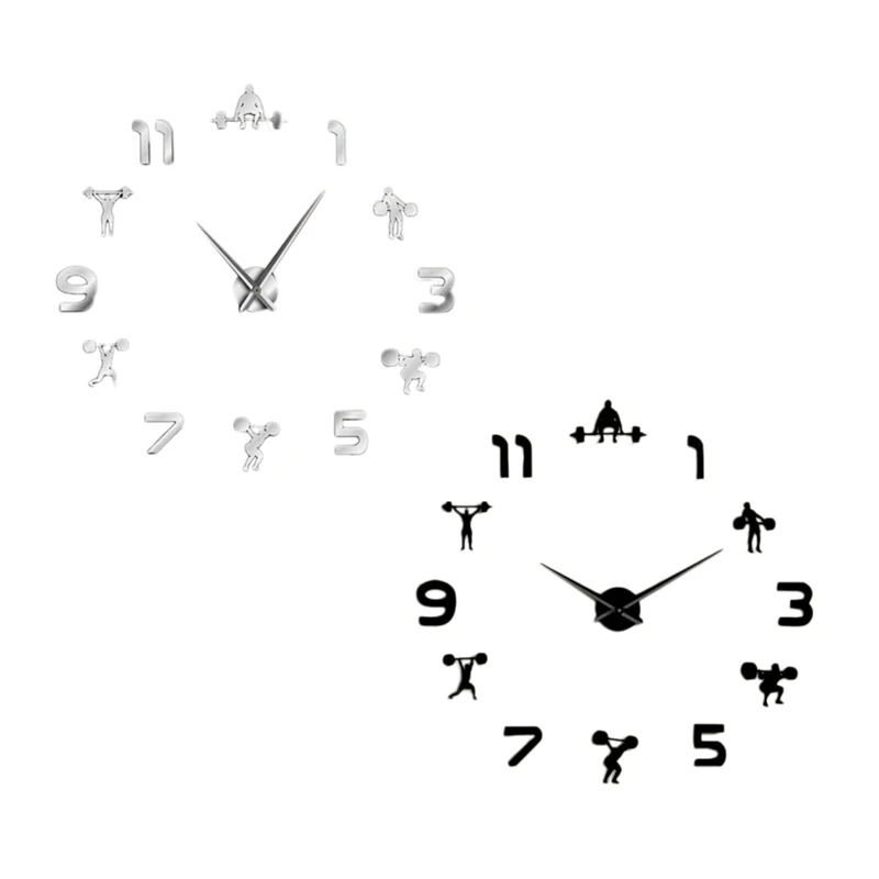 Топ! тяжелая атлетика фитнес комната Настенный декор Diy гигантские настенные