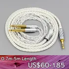 LN007704 6,5 мм 4,4 мм XLR Сделано в Китае 99% чистого серебра 8 сердечника кабеля наушников для Meze 99 Classics Нео Нуар гарнитура наушники