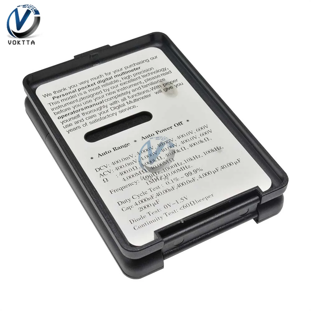 VC921 Цифровой мультиметр портативный мини AC DC Вольтметр Ом измеритель емкости тестер ручной профессиональный с зондом