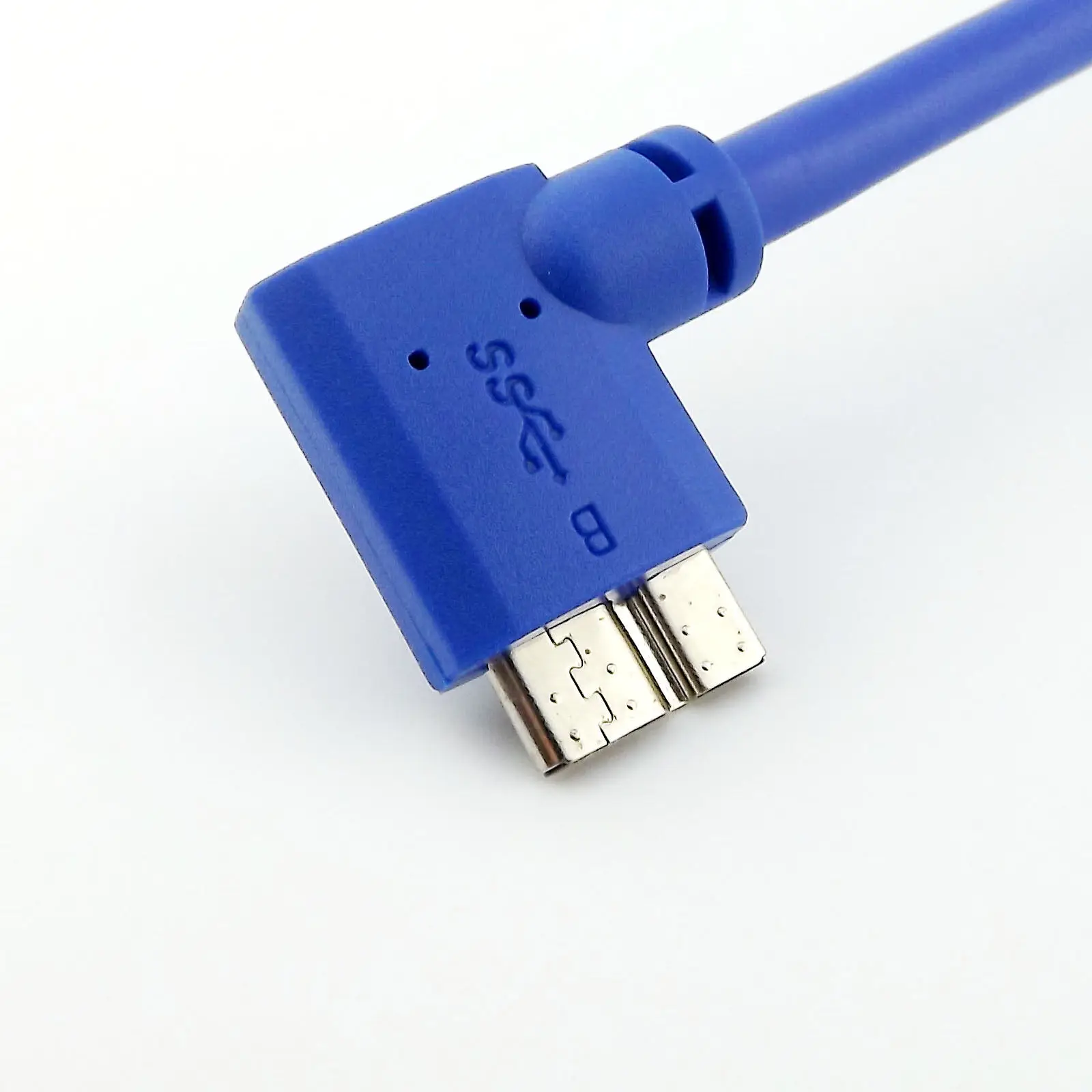 1x Micro B Штекерный Разъем 10 Pin правый угол USB 3 0 A входящий штекер вниз под углом в