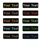 15x5 см вышивка под заказ, значок в виде таблички с надписью