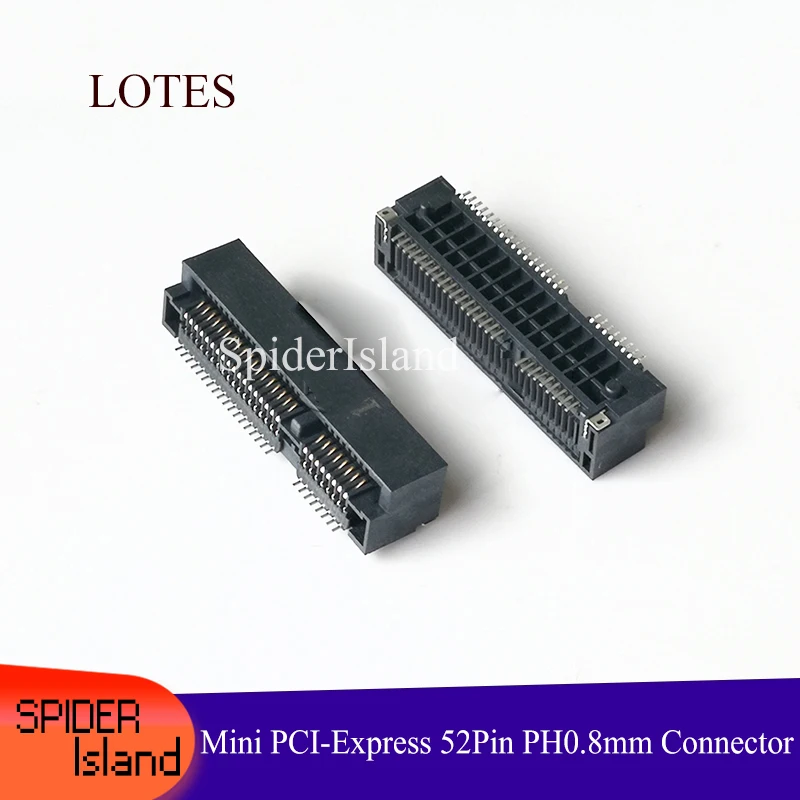 Разъем Mini PCIE со слотом 5 2 H 52P беспроводная сетевая карта модуль 3G разъем Msata PCI