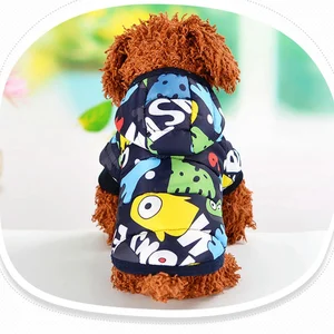 Printed Pet Dog Winter Clothes Warm Padded Hooded Jacket Down windproof Hoodies Coat for Chihuahua S in USA (United States)
