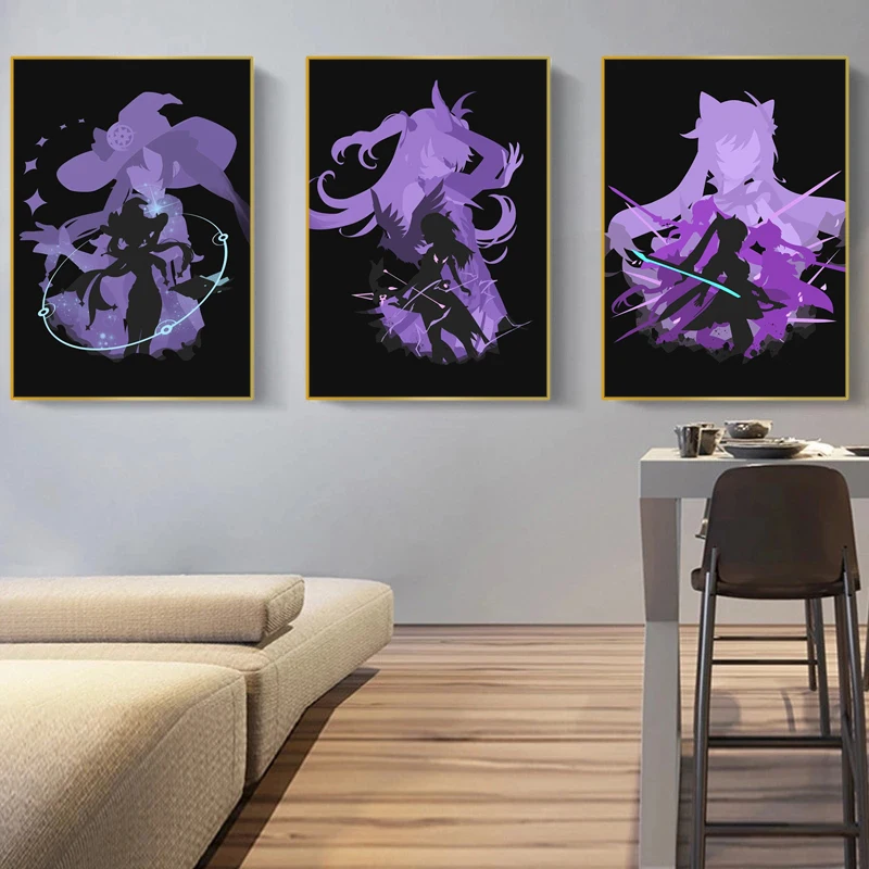 

Japanese Style Genshin Impact Game Anime Posters and Prints Canvas Painting Wall Art Picture Baby Bedroom Home Living Room Decor