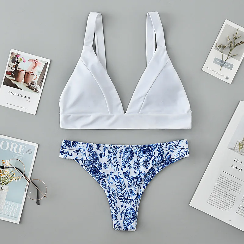 Новинка, бикини с пуш-ап, женский купальник, перекрестный бандажный купальник-бикини, набор, пляжный купальник, бразильский женский бикини - Цвет: 02