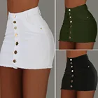 2021 американская женская короткая юбка, три цвета, сексуальная юбка-карандаш специально для вечерние и клуба, Женская хлопковая джинсовая мини-юбка BSQ162