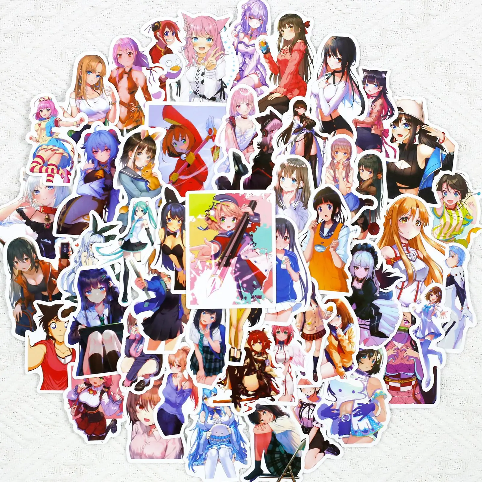 

10/50Pcs Personality Sexy Girl Stickers Anime Poster Motorcycle Girl Sticker for Laptop Skateboard Luggage Decal Toy Stickers