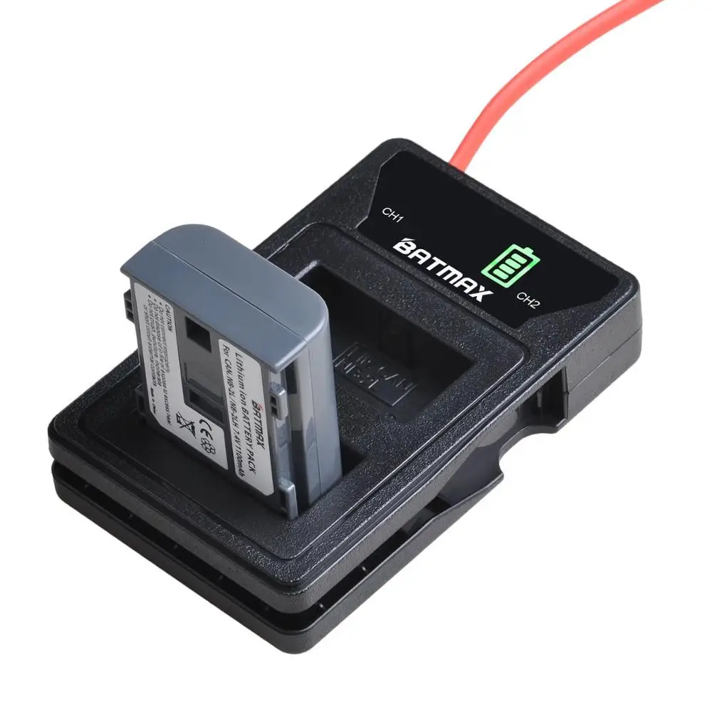 

Batmax NB-2L NB-2LH NB2L Camera Battery+New LED USB Dual Charger with Type C Port for Canon EOS 400D S80 S70 S50 S60 350D G7 G9