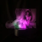 Сенсорный двухцветный светильник Лига Легенд, игра Ари, Лидер продаж, двухцветный светодиодный светильник на день рождения, Двухцветный 3D светильник, Настольная комната для детей