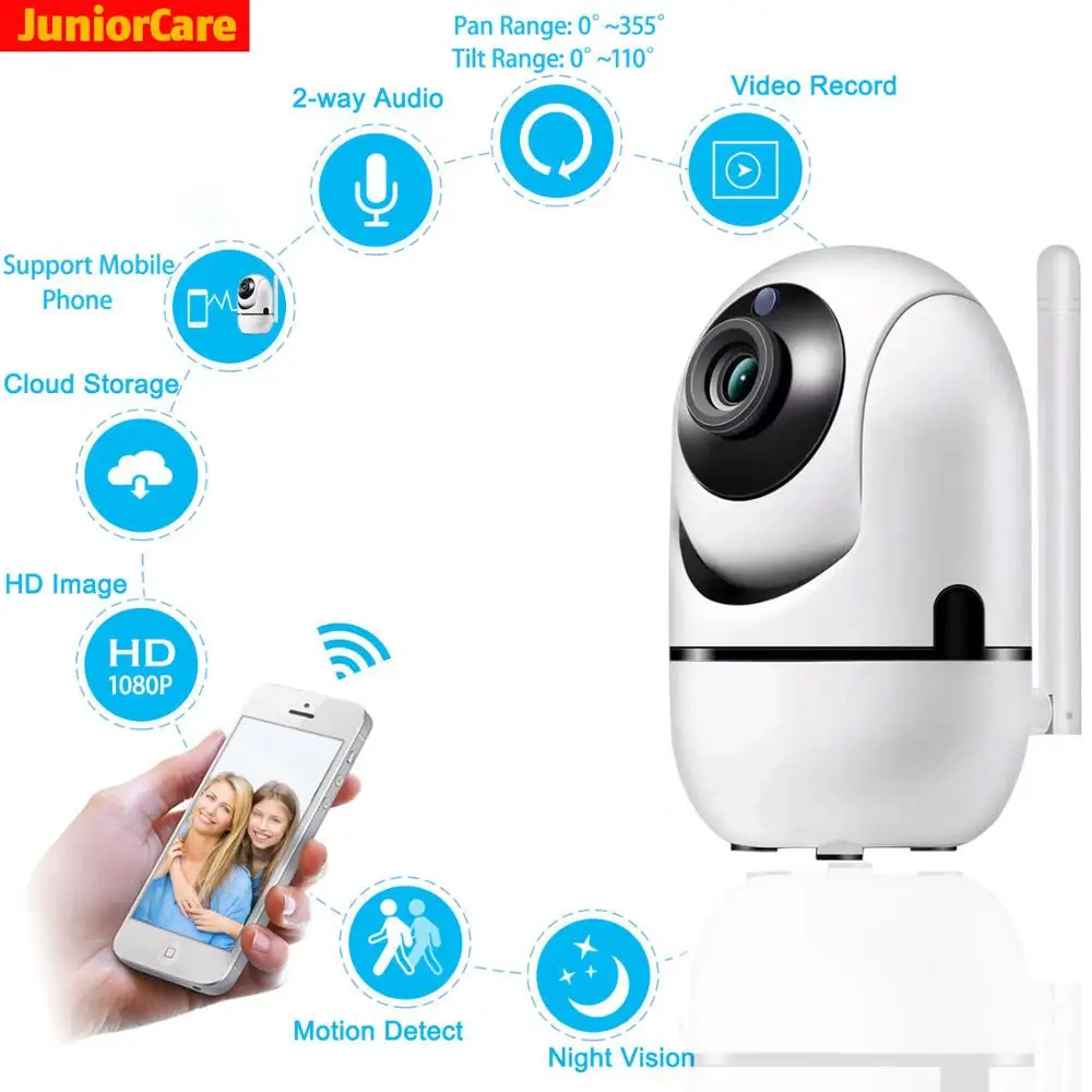 Смарт камера Wi Fi домашняя 1080 p дистанционное управление двухсторонняя аудио для