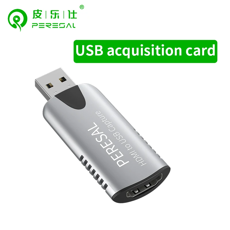 PERESAL HDMI к USB2.0 карта захвата 1080P PS4 игры Grabber записи для PS5 ТВ коробка DVD Компьютер