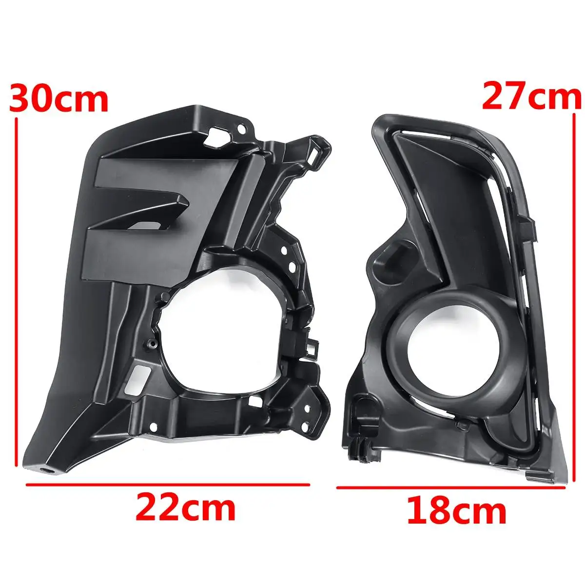 

1 Set 4Pcs Car Fog Light Front Cover Trim Decoraion Grill For Toyota Highlander 2017 2018 2019 Driving Lamp Side Accessories