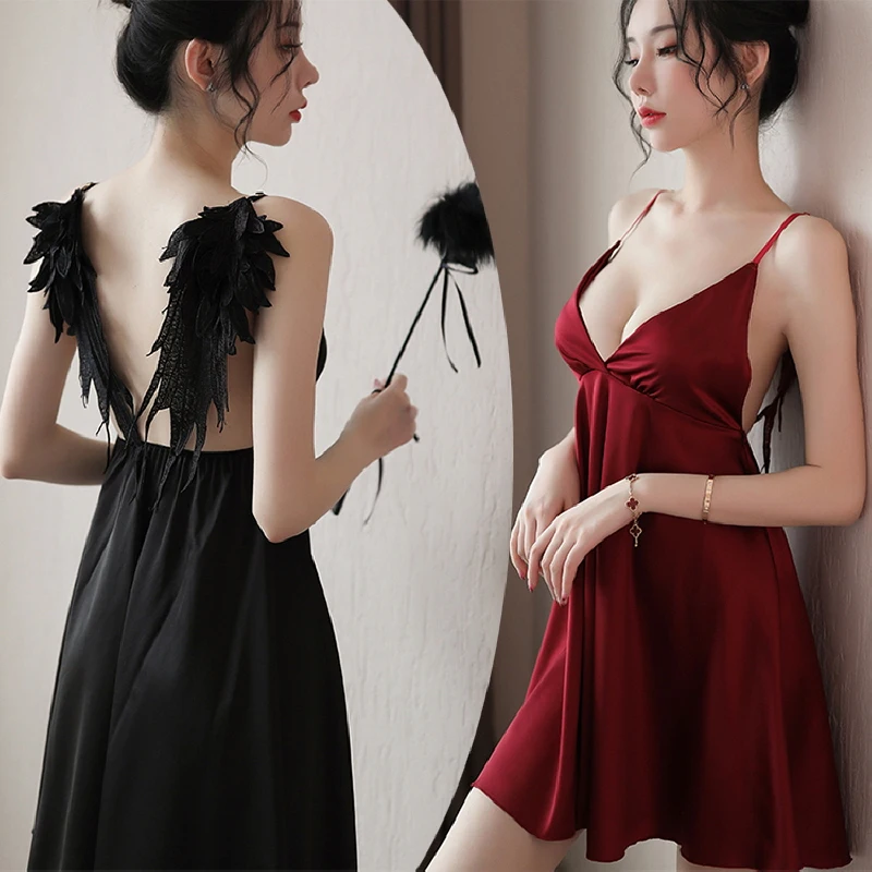 

Elegant Dress Sexy Teddies Sexy lingerie Women Body-con Lace Hollow Out Bodysuits Sexy transparent Dress Costumes Catsuit 1288