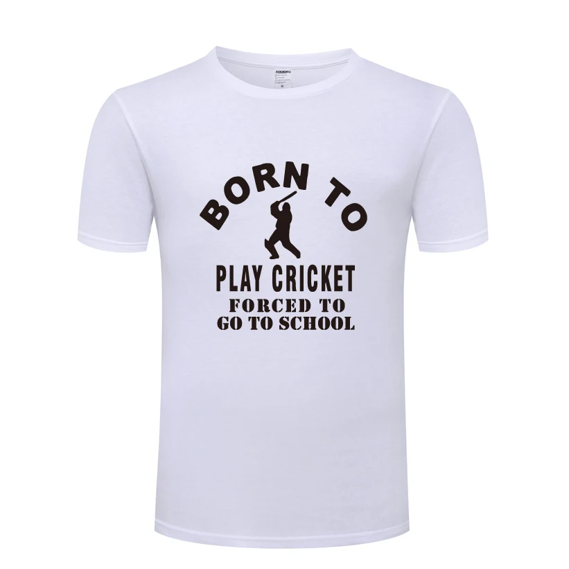 Забавная креативная Мужская футболка Born To Play Cricket новинка 2020 Повседневная