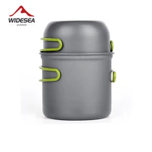 Widesea 초경량 캠핑 조리기구 야외 식기 냄비 세트 하이킹 피크닉 여행 관광 요리 용품 장비