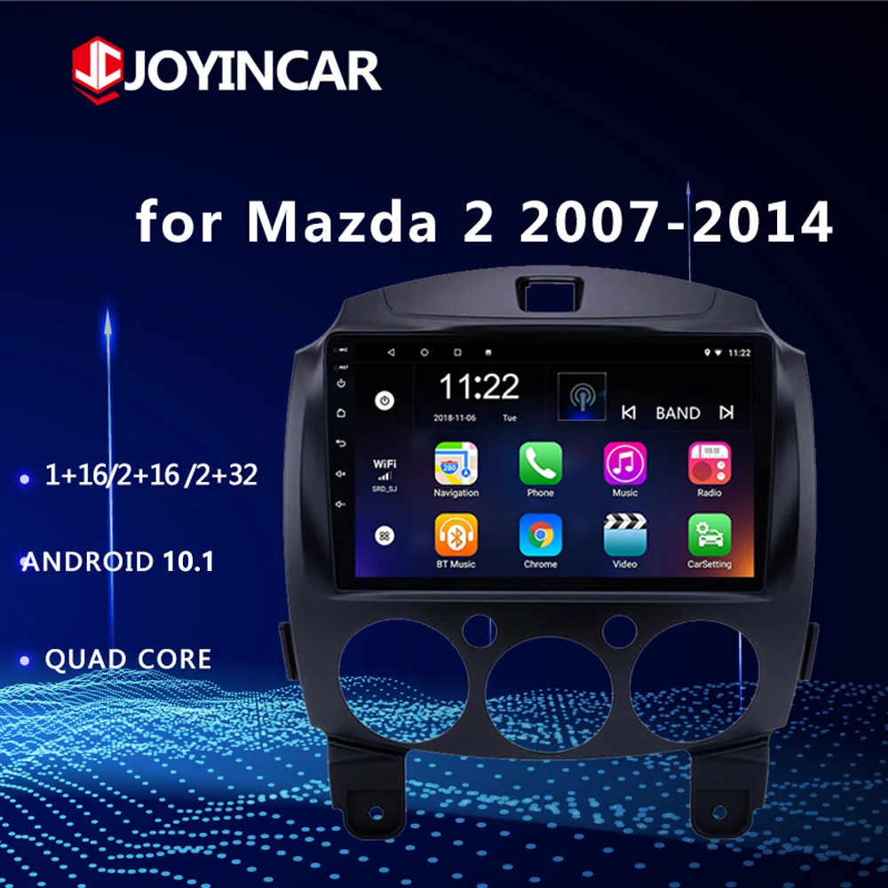 

9 inch Android 10.1 Car Radio Multimedia Video Player for Mazda 2 2007-2014 2din GPS Navigation Stereo Carplay Wifi BT 2 Din