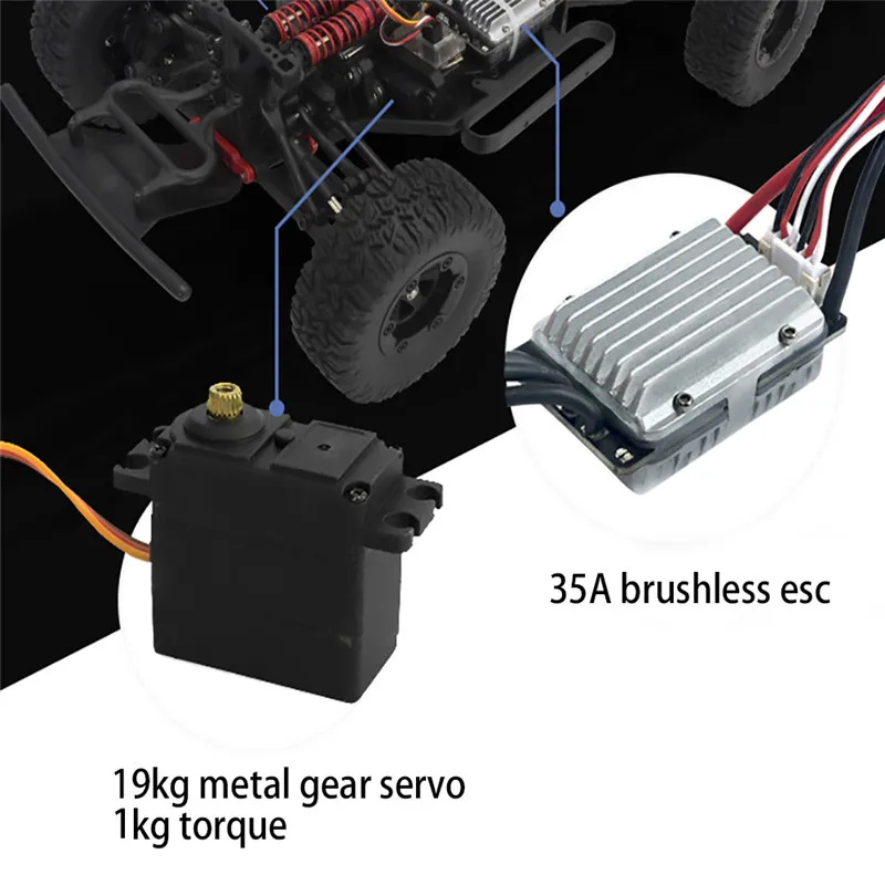 

Feiyue FY08 1/12 2.4G Brushless Remote Control RC Car Waterproof High Speed Dessert Off-road Vehicle Models Proportional Control