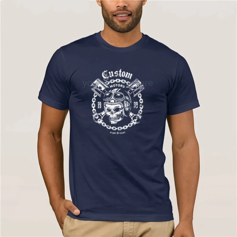 

Men T Shirts 100% Cotton new personalized mens t-shirts MOTORS CAFE RACER PISTON special