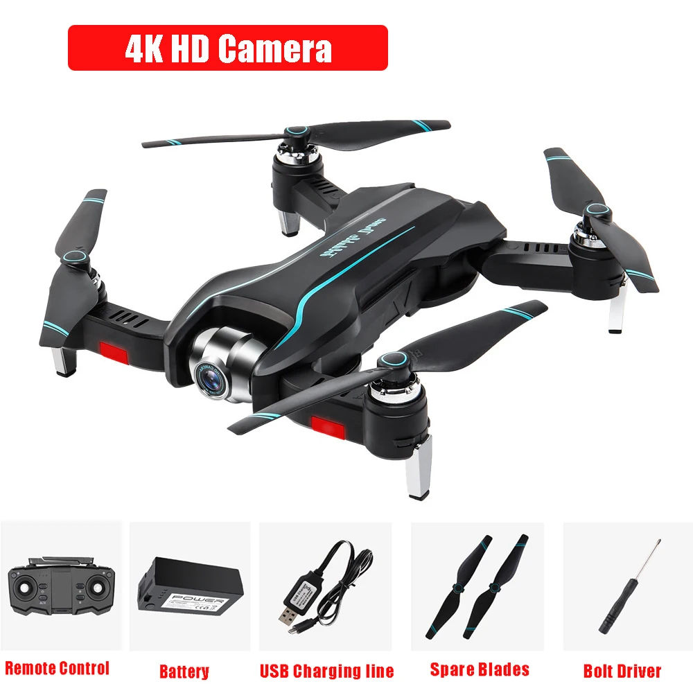 

S17 Optical Flow Folding UAV Electric Adjustment 4K Dual-lens 1080P HD Aerial Quadcopter Rc Drone