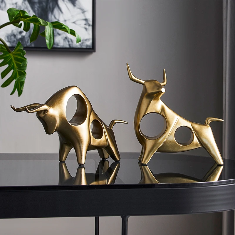 

Creative Resin Calf Decoration Ornaments Home Modern Minimalist Porch Living Room Wine Cabinet Study Bookcase Decorations