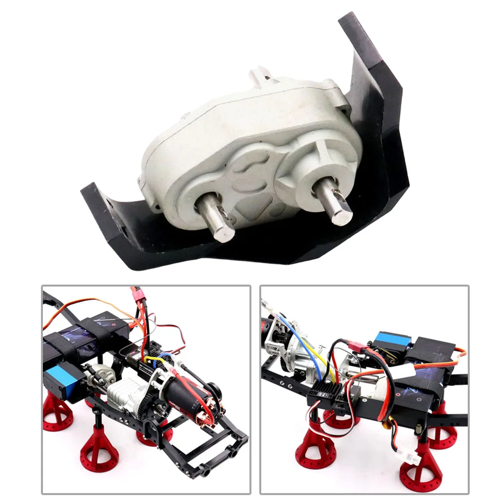 

CNC 70mm Transmission Gear Box Transfer Case with Mount for TF2 D90