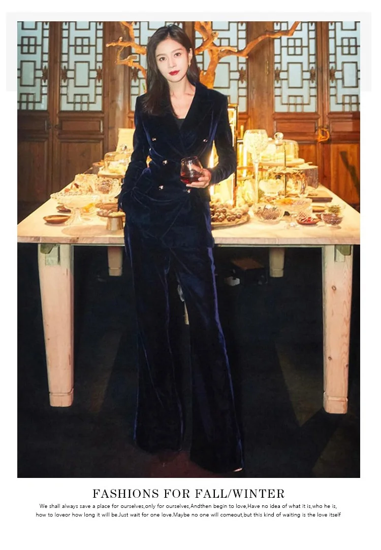 Женский деловой костюм из двух предметов двубортный Тренч с отложным воротником