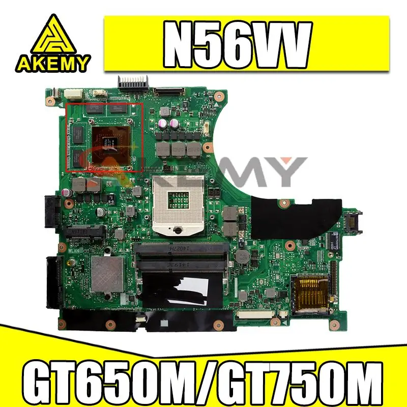 

N56VV motherboard For ASUS N56VM N56VB N56VV N56VJ N56VZ Laptop motherboard REV2.0 N56VV GT750M/GT650M 4G original TEST OK