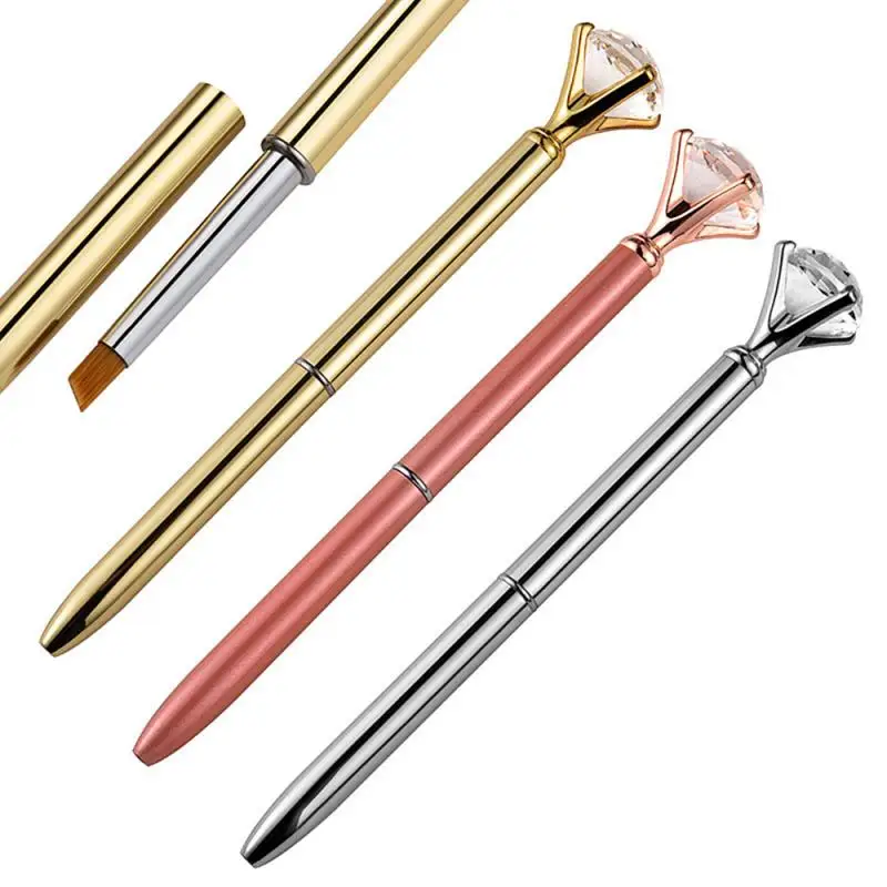 Новинка 10 шт./компл. кисть для ногтей Стразы Кисть Набор ручек маникюра большая