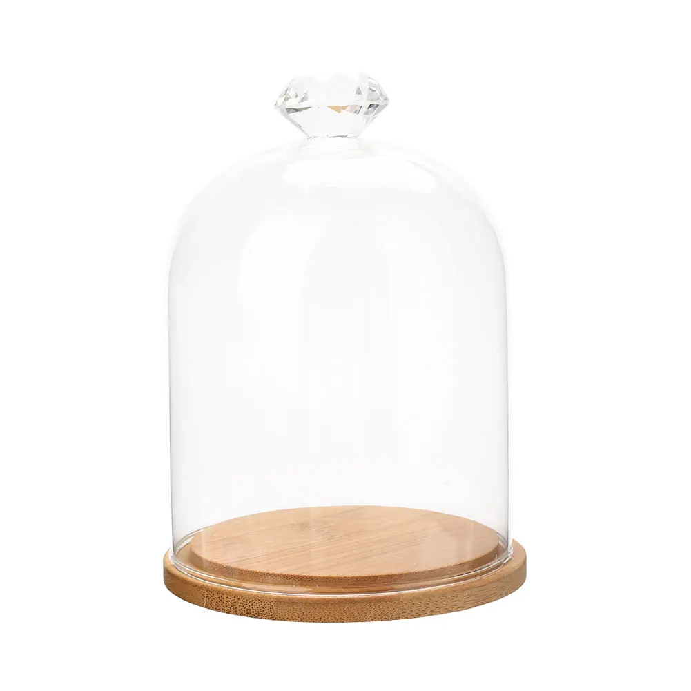 Консервированный свежий цветок стеклянный чехол для свадьбы дома Птица Сердце