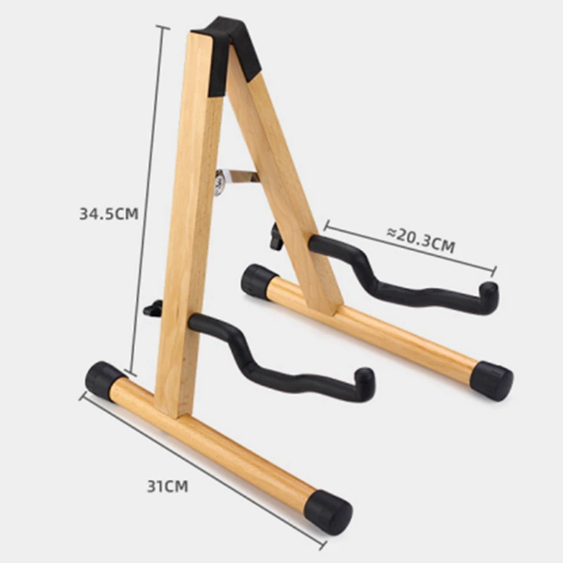 

Longteam Wooden Ukulele Violin Mandolin Stand A-Frame Foldable Handmade Solid Wood for Small Instrument Ukelele, Violin with Bow