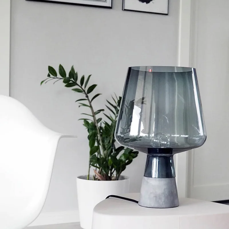 Nordic творческих цемента основа для настольной лампы Спальня прикроватная лампа
