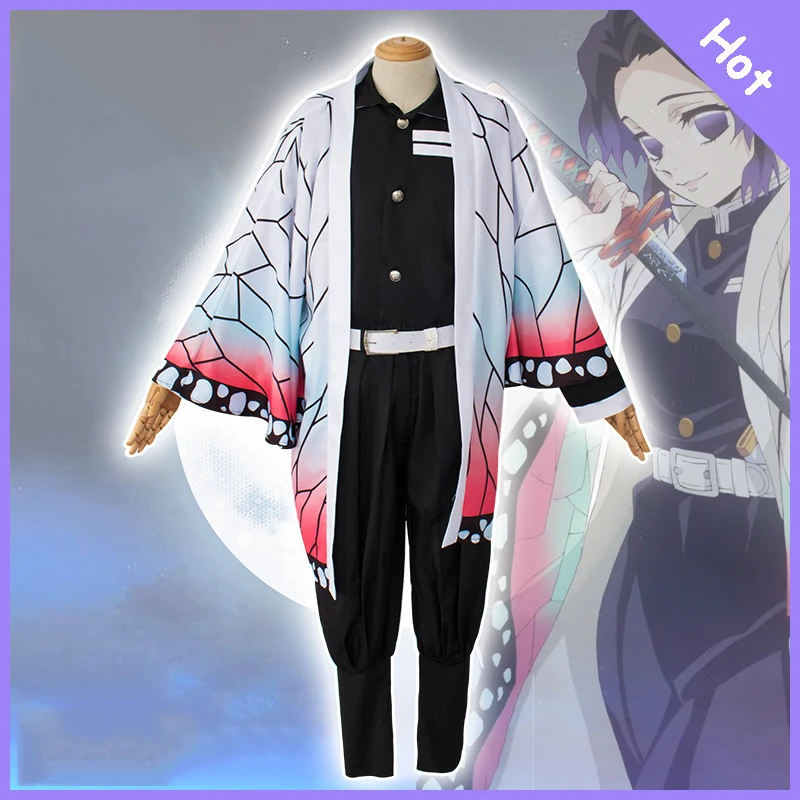 Костюм для косплея из аниме рассекающий демонов кимоно ткани клинок демона