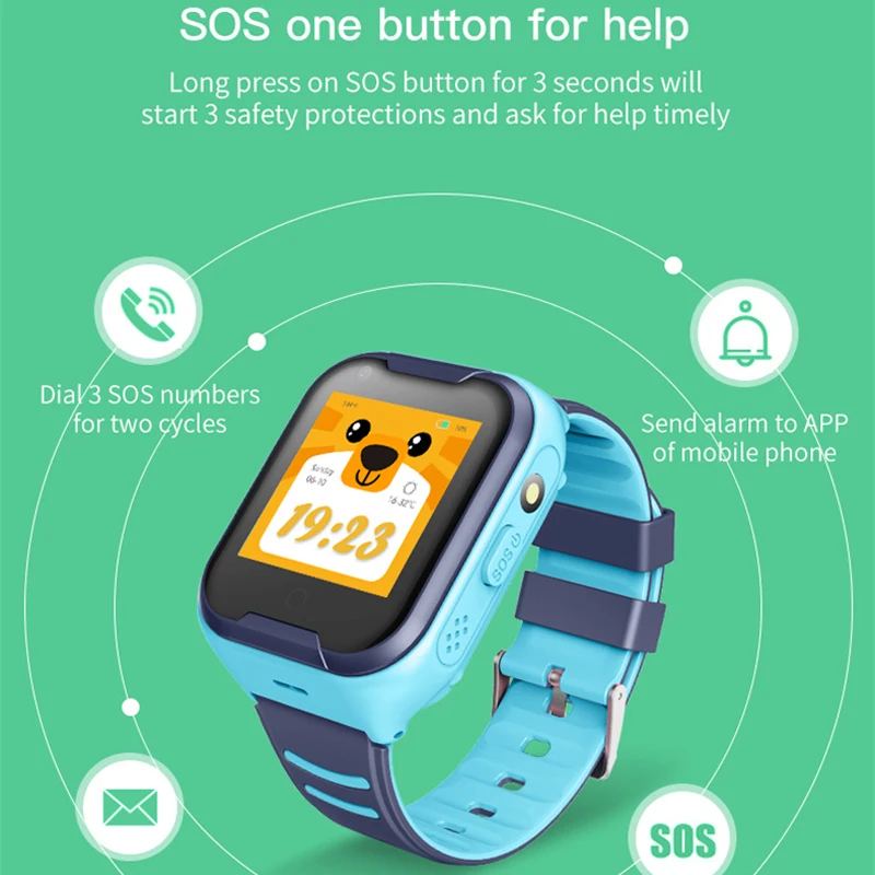 Детские умные часы 1 4 дюйма WIFI GPS SIM SOS голосовой чат с камерой для мальчиков и
