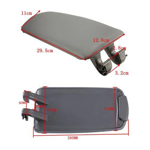 Крышка подлокотника Artudatech 8E0864245P3 8 м из искусственной кожи для Audi A4 B6 B7 2002 2003 2004 2005