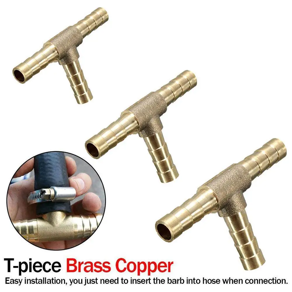 

Brass Barbed Hose Fitting 2/3/4way Brass Connector Connector Hardware Thread Tail Male To 6/8/10mm End Hose Home Improvemen W7O5