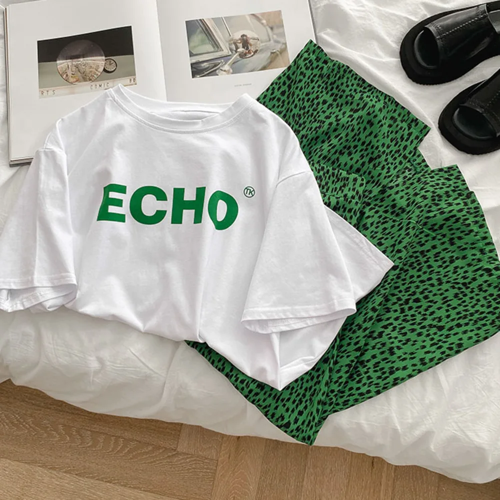 Летний модный комплект из двух предметов модная Женская Корейская обувь