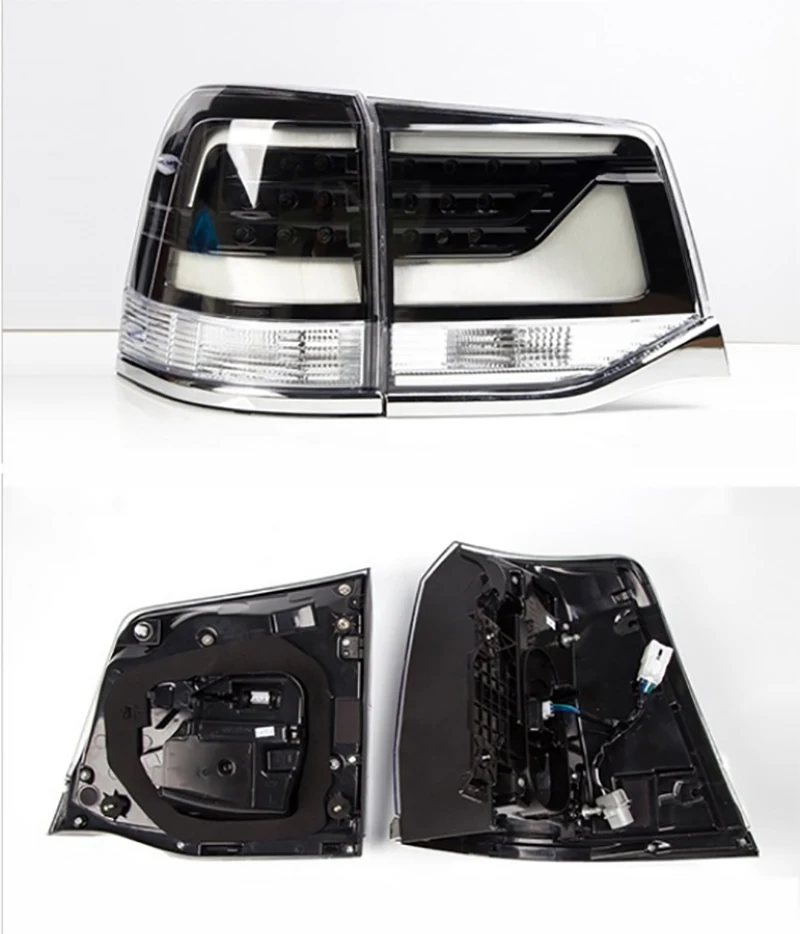 Автомобильный светодиодный черный хвост светильник для Toyota Land Cruiser 200 FJ200 LC200 2008 2015