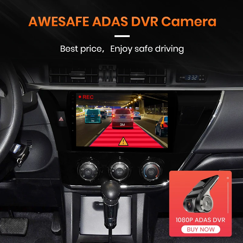 AWESAFE для Toyota Corolla E180 2014 Автомобильный мультимедийный видео плеер GPS DSP No 2din 2 din Android 9