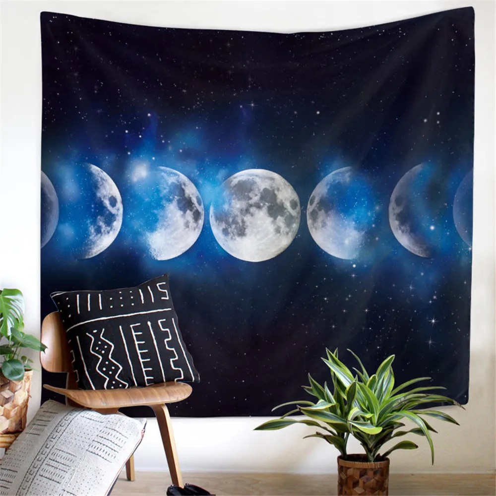 Гобелен с Луной настенный подвесной плед для пикника покрывало палатка кемпинга