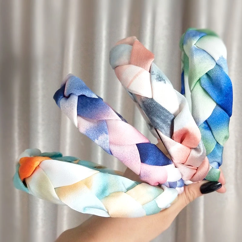 Модный цвет cкручивание плетение волос Twist Weaving резинки для женщин Корейский