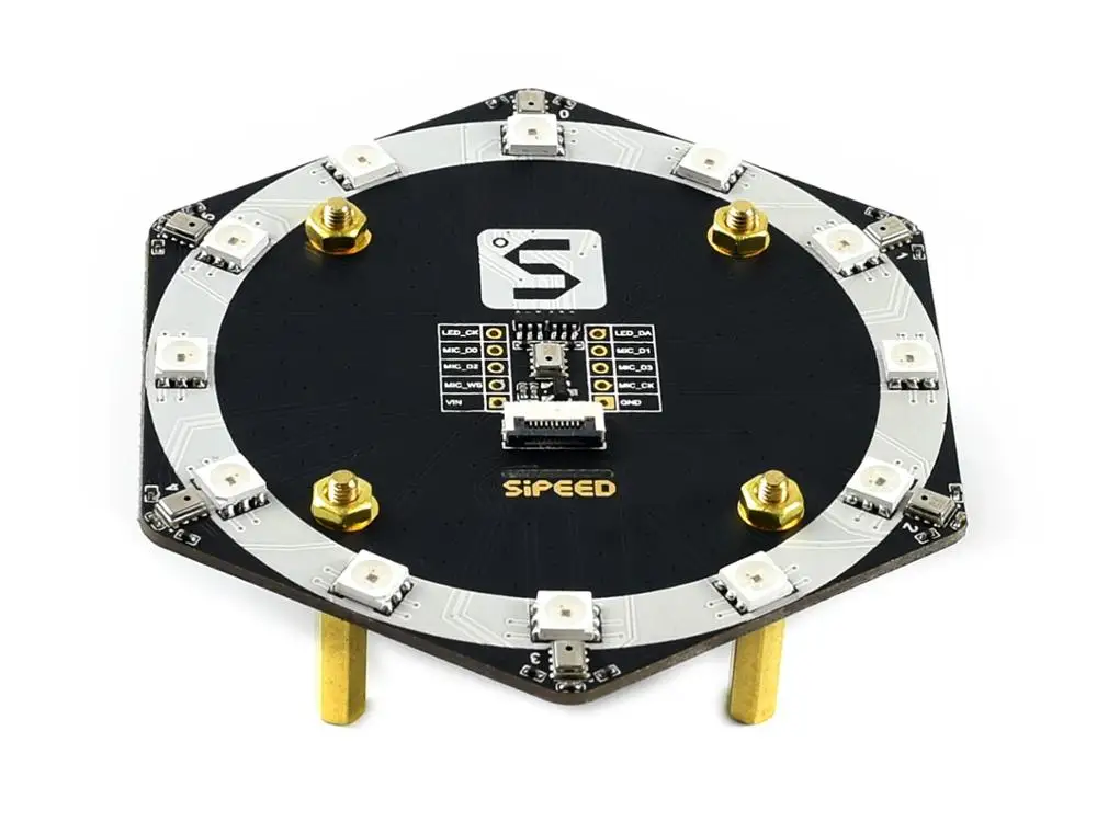 Микрофонный блок Sipeed Maix R6 + 1 цифровые микрофоны 6 и светодиоды 12 RGB | Компьютеры