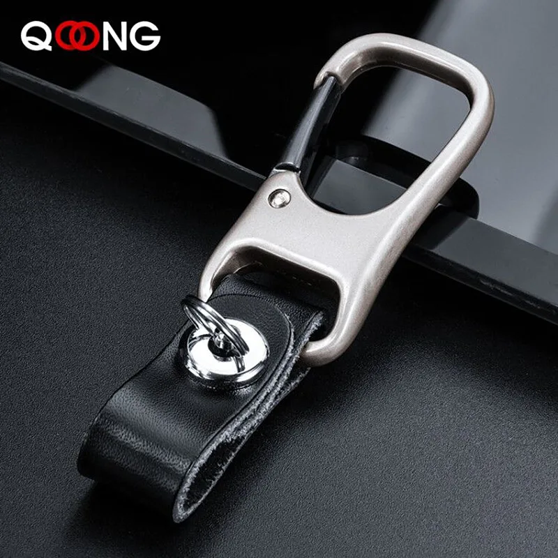 Умный кошелек для ключей QOONG из натуральной кожи сделай сам автомобильный брелок