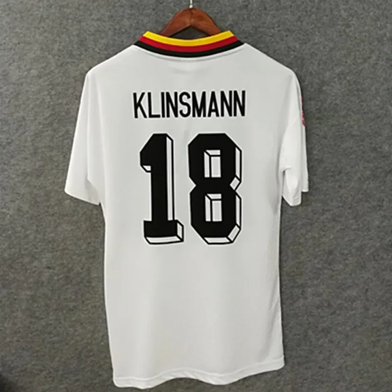 

Classic retro 1994 KLINSMANN 18 MATTHAUS 10 white green shirt T-shirt
