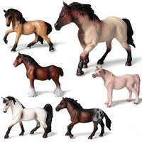 horse figures toys simulation multiple colors horse model figurine soft durable pvc toy educational playset for kids gift
