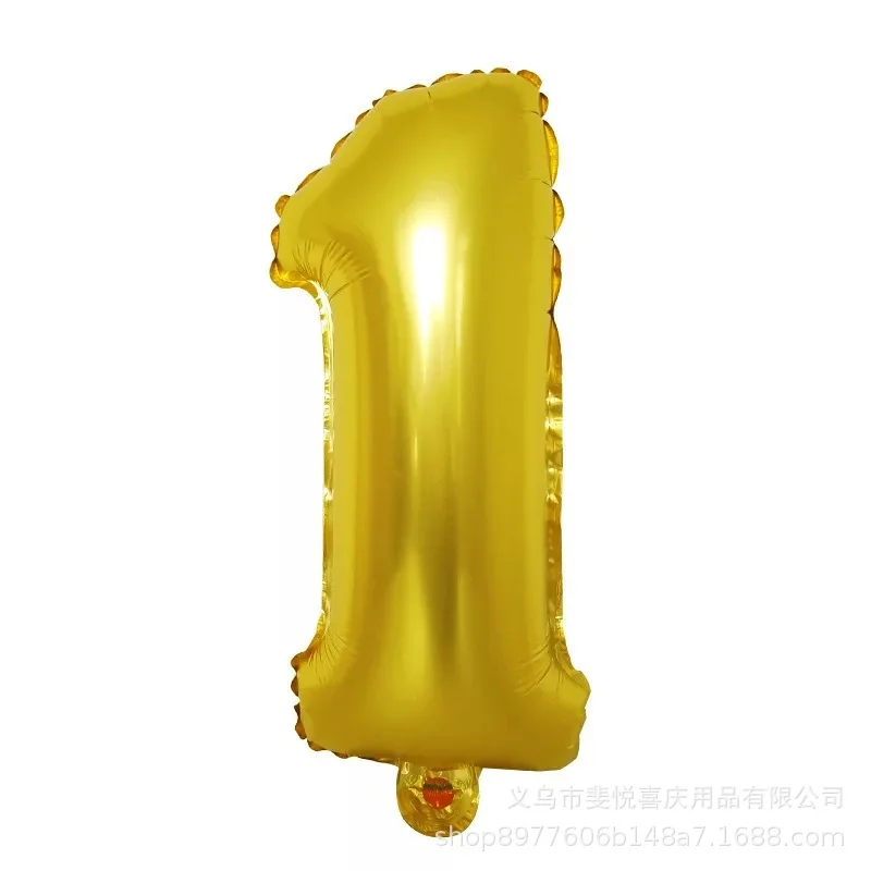 16-дюймовые цифры золотые свадебные шары украшения для дня рождения взрослых