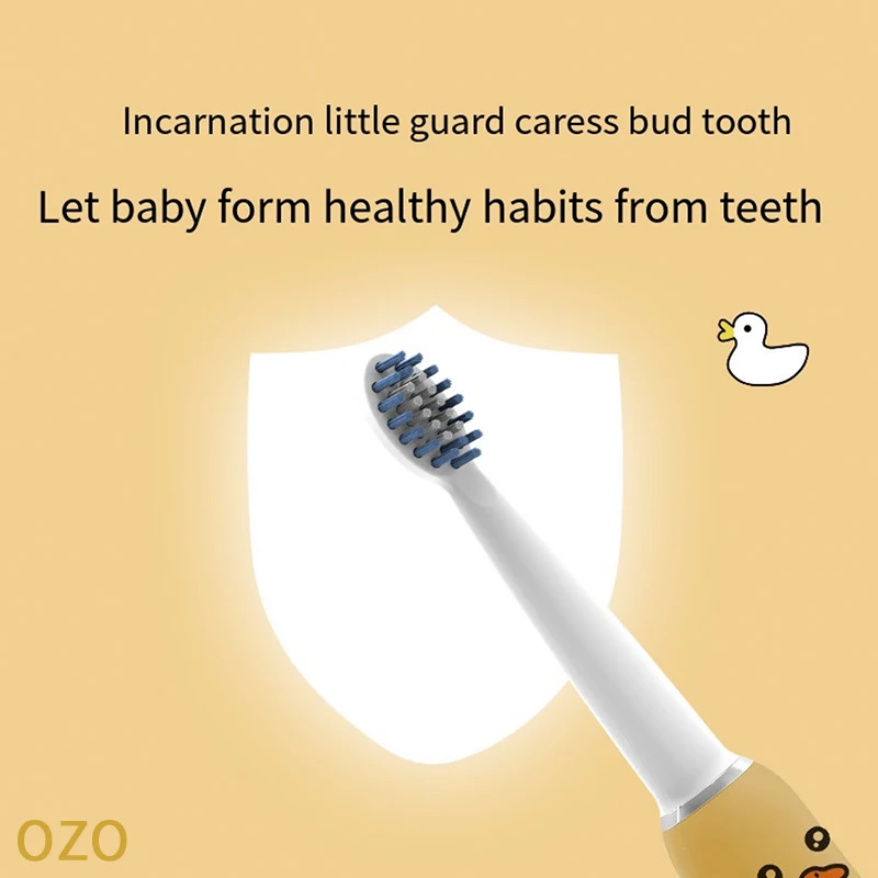 Умная звуковая электрическая зубная щетка для детей частота 20000 раз/мин вибрация