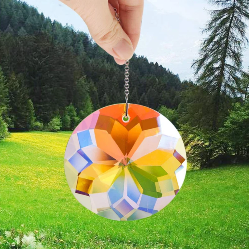 

Миниатюрный геометрический Хрустальный Ловец Солнца, искусственные домашние украшения, декор для комнаты, патио, сада, балкона, детской, ав...