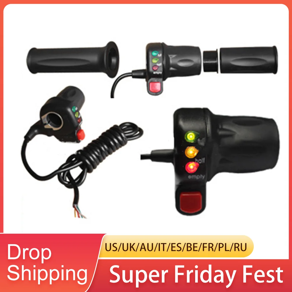 

Electric Bike Throttle Turn Modified Speed Control Handle Bar Throttle Self-locking Parts